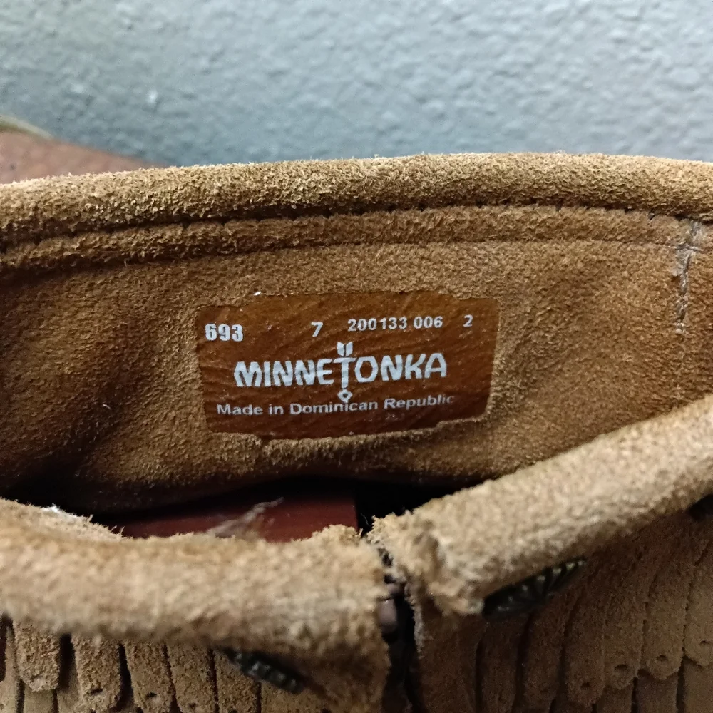 Minnetonka x Free People Sz. 7 Double Fringe Side Zip Boots